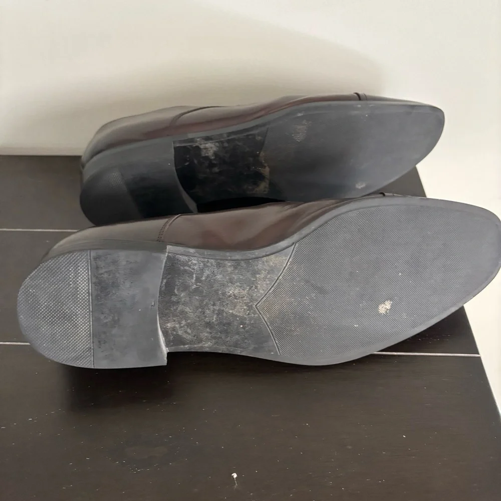 Express Brown Leather Capped Toe Oxford Shoes Classic Design‎ 10.5
